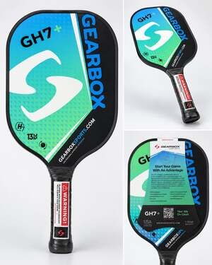 Gearbox GH7+ 13mm Poly Honeycomb Pickleball Paddle